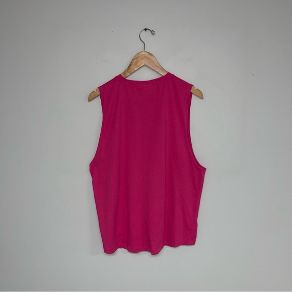 Fila Muscle Tee Women’s Size XL Pink Glow Cotton Sleeveless Relaxed Tank Diella - Picture 10 of 12